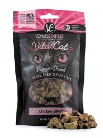 Vital Essentials Freeze-Dried Cat Treats Chicken Giblets 1oz