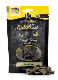 Vital Essentials Freeze-Dried Cat Treats Duck Liver .9oz